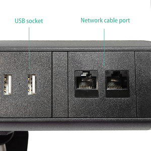 Morsetto da tavolo USB con presa di alimentazione ue Multi-prese da tavolo rimovibile da scrivania