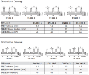 Copper <strong>Busbar</strong> System 1P 2P 3P 4P Needle Type Electrical <strong>Busbar</strong> Power Distribution Equipment Series <strong>Busbar</strong> - Product Image 6