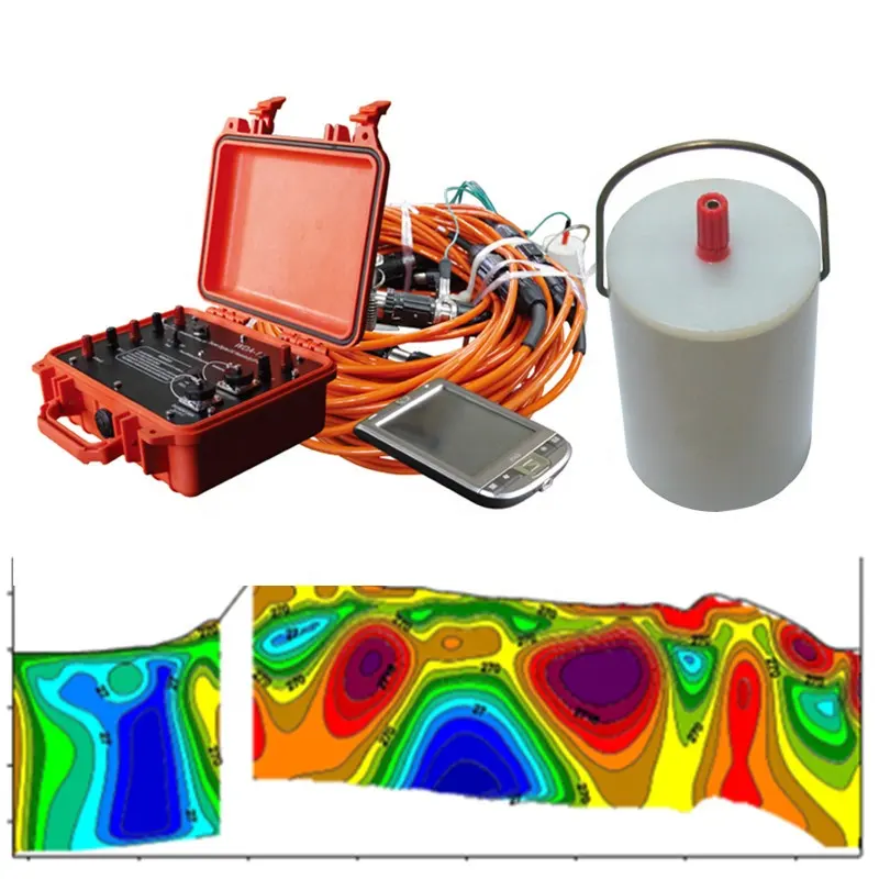 Dispositivo de medición de resistencia geofísica, dispositivo de medición de resistencia geofísica 2D/3D, tomografía de resistencia eléctrica, detector de agua subterránea