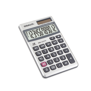 Calculadora de bolsillo de plástico de 12 dígitos con logotipo personalizado, pequeña oficina, papelería para estudiantes, buen precio, calculadora de logotipo personalizada Popular - Product Image 3