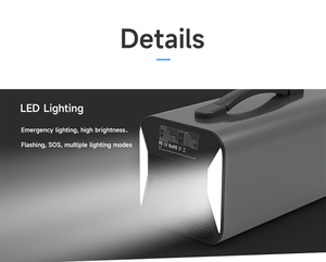 All'aperto impermeabile 5000mAh solare campeggio banca di potere portatile generatore solare con Controller MPPT 1000W potenza nominale - Product Image 5