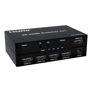 V2.0 <strong>HDMI</strong> Switch 4x1 4K@60Hz Audio Video <strong>HDMI</strong> <strong>Switcher</strong> 4 in <strong>1</strong> out - Product Image 1