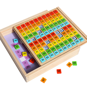 Mathbox 9 bảng trò chơi trong 1 câu đố mầm non bằng gỗ trí thông minh nhân số học giáo dục nạc cho tập thể dục não - Product Image 4