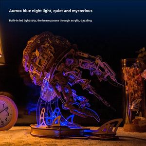 Aurora Quy Mô 1:8 Tự Làm Sứa Âm Nhạc Hộp Nhựa Xây Dựng Khối Thiết Lập Món Quà Sinh Nhật Cho Bạn Gái Bảng Trang Trí - Product Image 3