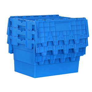 Large <strong>Size</strong> Nestable Plastic Storage <strong>Bins</strong> Interlocking Containers for Safe and Secure Storage