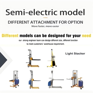 Fabricante de elevación profesional Apilador semiautomático Mini apilador Máquina de arcade Apilador de carga automática portátil - Product Image 5