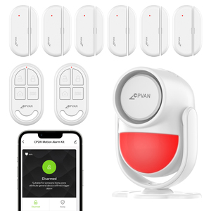 2 en 1 Tuya Smart WiFi Sistema de seguridad para el hogar Sensor de movimiento y alarma Diseño inalámbrico antirrobo - Product Image 1