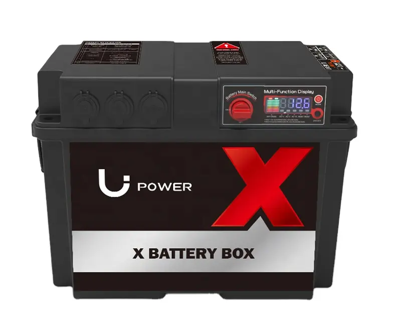 Caja de batería de litio portátil para coche, 12 voltios, 100ah, 12 v