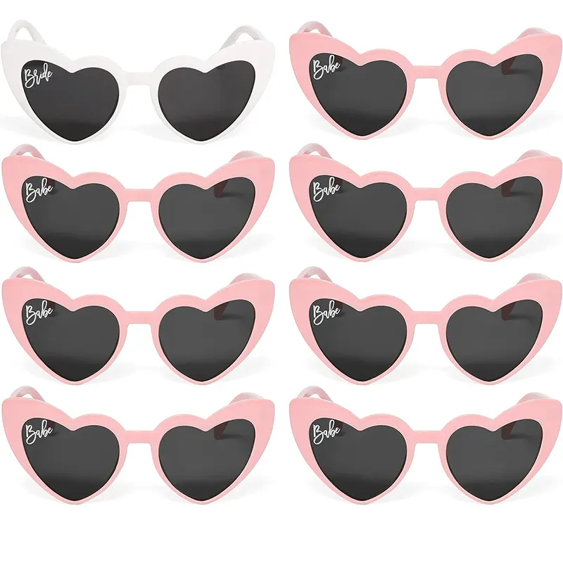 Huiran, 10 Uds., gafas de sol personalizadas Sweetheart, gafas de fiesta de novia, juego de gafas de novia para despedida de soltera, favores de despedida de soltera