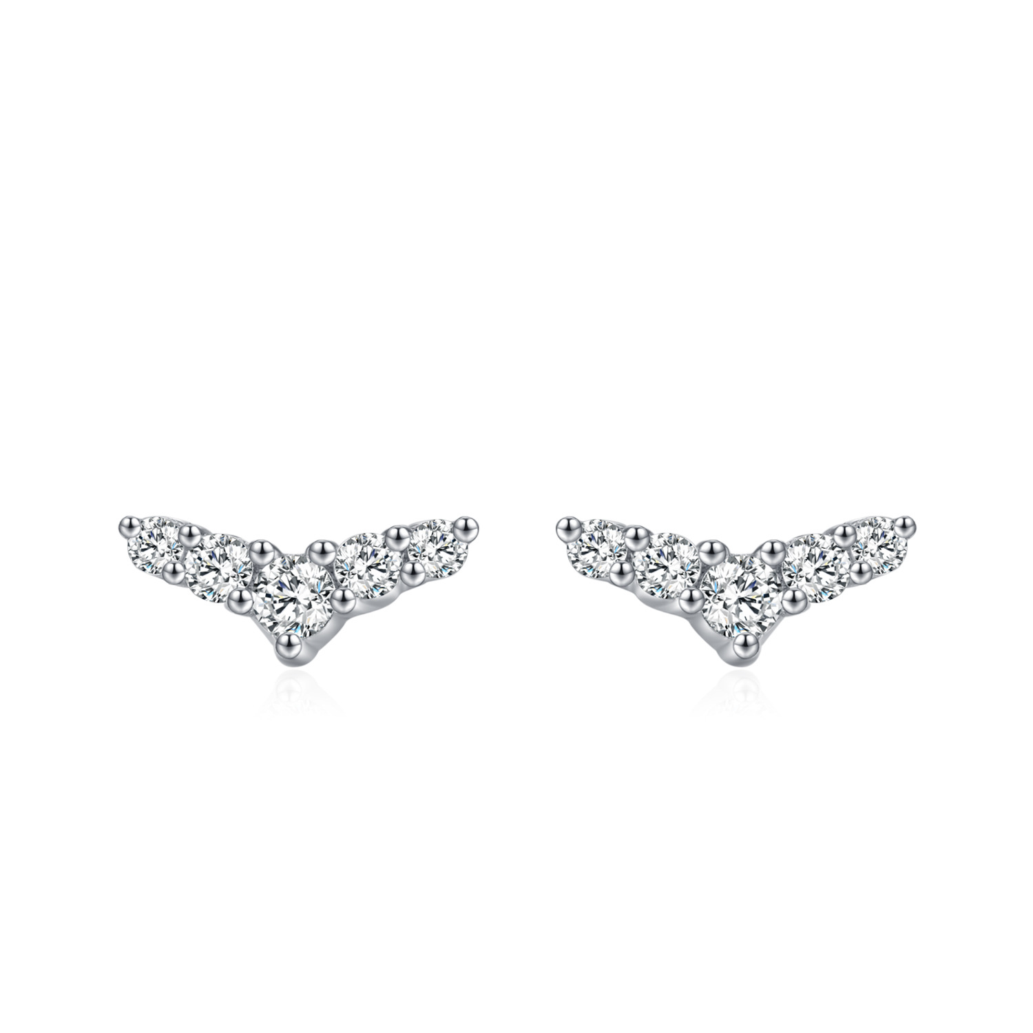 boucles d'oreilles blanches