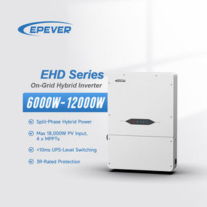 Inversor híbrido en la red de alto voltaje 580VDC PV entrada 4 MPPT 6KW y 12KW Salida de CA para inversor de cadena de sistema solar de fase dividida