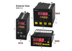 เครื่องควบคุมอุณหภูมิพร้อมแสดงอุณหภูมิและมาตรวัดความดันที่แสดงสัญญาณเตือน - Product Image 4