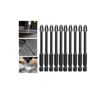 La punta da trapano nera a croce corta di alta qualità domestica è comoda e resistente - Product Image 5