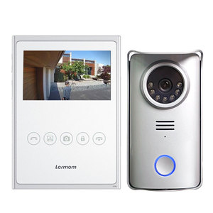 Lermom Smart sicherheit geräte 2 draht Villa Sprech 4,3 zoll video tür telefon hause gegensprechanlage access control system mit audio