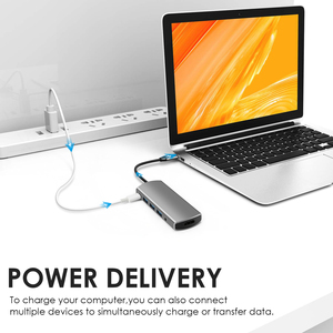 Fjgear Type-cグレーUSB3.0からUsbオスTYPEC-USB3.0 * 3HDMIオーディオUSB-C PD - Product Image 4