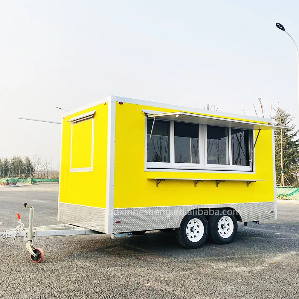 Автофургон для продажи кофейных продуктов, полностью оборудованный фургон для еды, передвижной фургон для мороженого, полноценная кухня