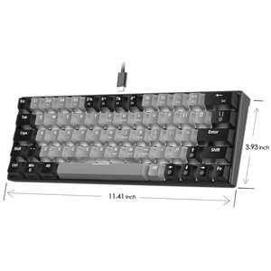 SAMA Customized 61 <strong>Keys</strong> Portable Gaming Mechanical <strong>Keyboards</strong> All <strong>Keys</strong> Anti-Ghosting Sunken ISO <strong>Computer</strong> Wired <strong>Keyboard</strong> - Product Image 6