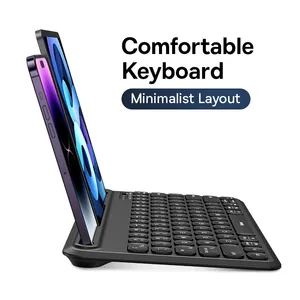 Teclado inalámbrico Bluetooth 5,1 para iPad K02 ultrafino 3 modos 10000mAh recarga de batería 78 teclas Mini teclado - Product Image 2