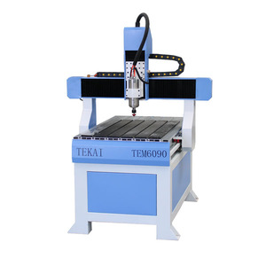 济南特凯迷你cnc 6090 路由器 3d数控铣床，用于小型企业设备 4 轴数控雕刻机 - Product Image 1
