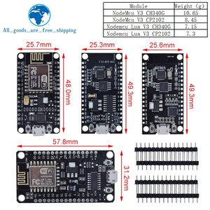 Kablosuz modülü NodeMcu V3 CH340 Lua WIFI şeylerin Internet kalkınma kurulu ESP8266 Pcb anten ve USB portu ile için arduino için