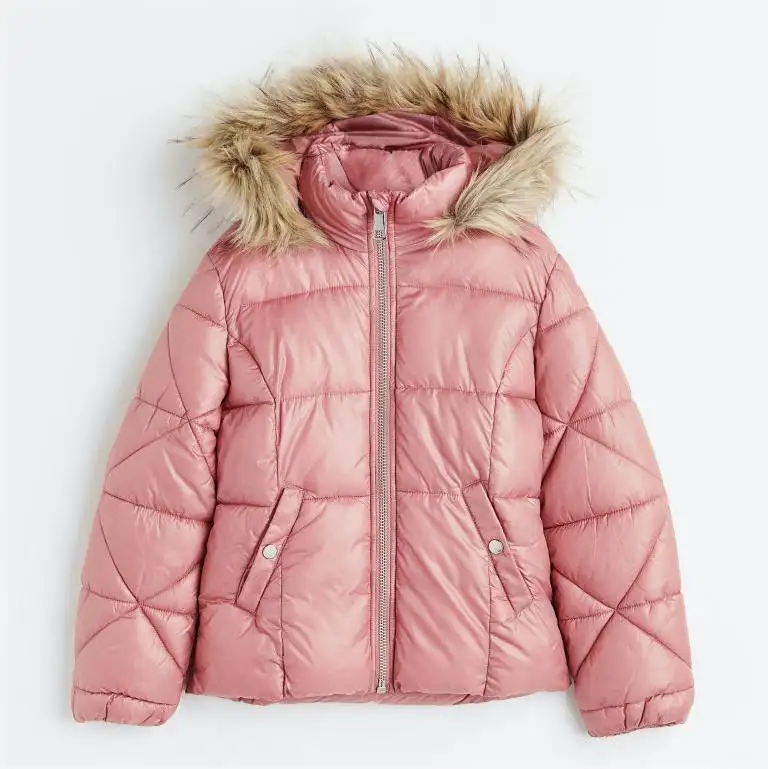 Manteau d'hiver à la mode pour filles, doudoune pour enfants