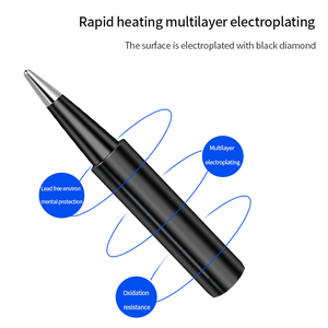 หัวบัดกรีไฟฟ้าทังสเตนคาร์ไบด์,หัวบัดกรีทองแดง I B K 3C 2.4D Type 5ชิ้น - Product Image 6