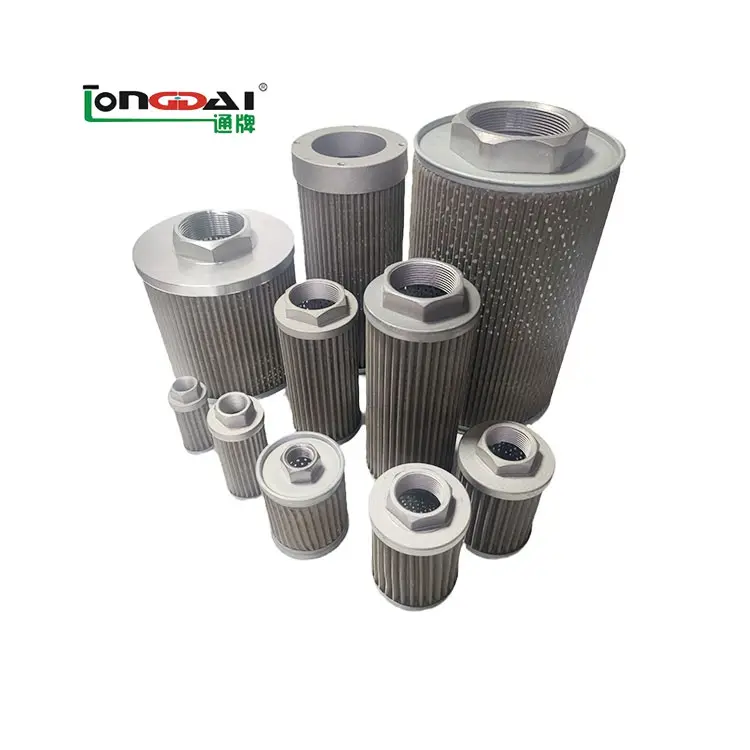 Excavator filtration engineered hydraulic system wire mesh suction cylinder filter