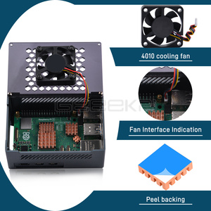 GeeekPi <strong>Raspberry</strong> <strong>Pi</strong> 5 <strong>Case</strong> with Heatsink <strong>Raspberry</strong> <strong>Pi</strong> 5 Aluminum with Fan and Copper Heatsink Pack - Product Image 4