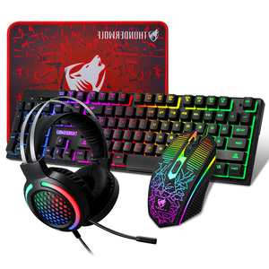 Customized Gaming <strong>Keyboard</strong> and Mouse <strong>USB</strong> LED Headset and Mouse Pad Combination 4 in 1 Game Set - Product Image 1