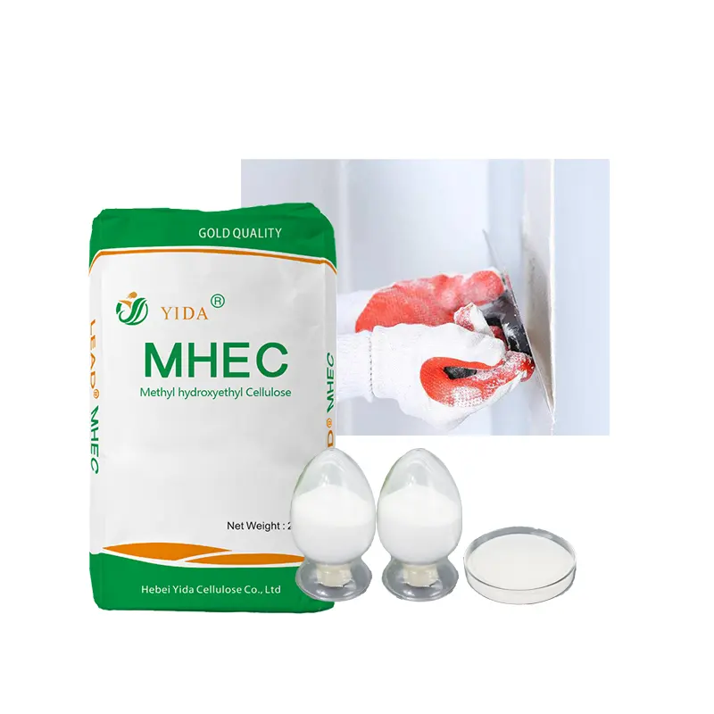 HEMC para yeso químico con 100000 de viscosidad metil 2-hidroxietil celulosa agente espesante HEMC Rusia alta demanda de agua