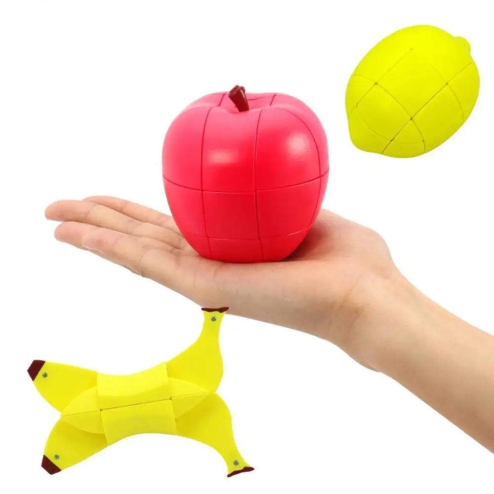 ผลไม้เด็ก3d Diy เมจิกการ์ตูนน่ารักผลไม้แอปเปิ้ล Cube ของเล่นเพื่อการศึกษาปริศนาของเล่นเกม