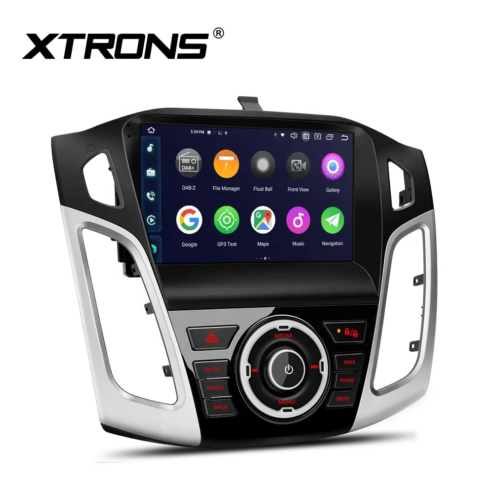 XTRONS لفورد تركيز من من من من نوع Ford faxe-من خلال شاشة أندرويد 9 بوصة 8Core Car play 4G LTE مدمجة في مروحة تبريد أندرويد أوتوراديو