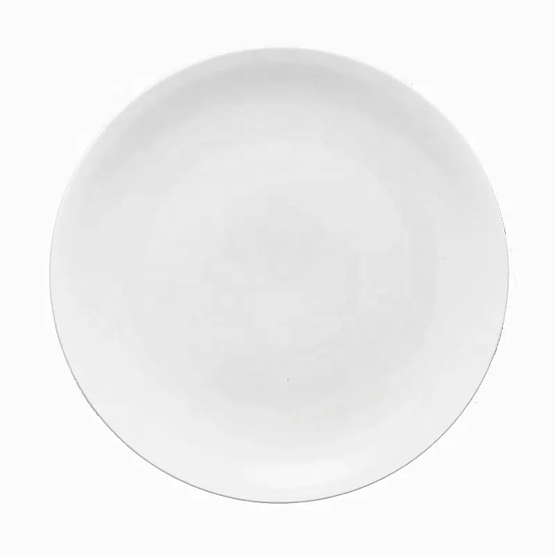 10 pollici di promozione della fabbrica pianura bianco di ceramica piatti di porcellana cena piatto di ceramica piastra pizza