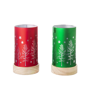 नया डिजाइन नीले पागल लेजर उत्कीर्ण बाहरी ग्लास क्रिसमस आवास सिलेंडर स्लिम नीचे की ओर - Product Image 3