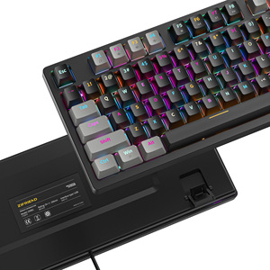 RGB Gaming <strong>Keyboard</strong> 98 <strong>Keys</strong> Mechanical <strong>Keyboard</strong> 1.5m Cable USB Wired <strong>Keyboard</strong> Seven Color <strong>Lights</strong> for <strong>Computer</strong> PC Gamer - Product Image 5