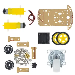 Motor Smart Robot Auto Chassis Kit Geschwindigkeit geber Batterie kasten 2WD Für Arduino
