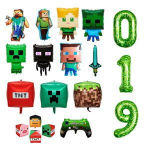 नया विदेशी आकार मेरे विश्व डिजिटल गुब्बारा जन्मदिन सेट 40 इंच हरे रंग के वयस्क एल्यूमीनियम फिल्म गुब्बारे - Product Image 1