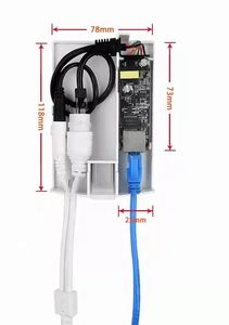Caja impermeable para exteriores, interruptor separador de Cable de entrada de 48v y 12v, RJ 45 PoE a cámara IP, conmutador de red POE - Product Image 3