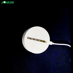 Dc 5v usb ha condotto la striscia di luce smd2835 con micro usb 75.5*7mm 5 <span class=keywords><strong>led</strong></span> singolo colore bianco per la base in legno tavolo armadietto dello specchio della scrivania
