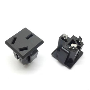 用于欧盟/美国/CN标准10A/15A/16A额定电流的带翘板开关ABS插头和插座3型插座的交流电源入口 - Product Image 4