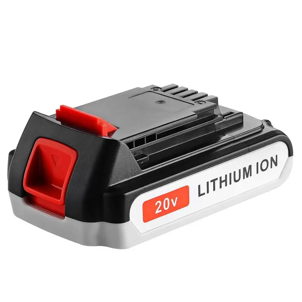 LBXR20 2000mAh Sostituire per Black and Decker 20 V Batteria Agli Ioni di Litio di 20 Volt MAX LBXR20 LB20 LBX20 LBXR2020-OPE