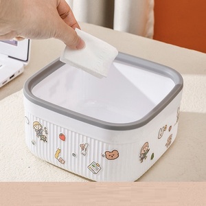 Mini sevimli masa masa depolama kova atık muhafaza çöp tenekesi yaratıcı plastik çöp kutusu ev masaüstü için çöp tenekesi - Product Image 1