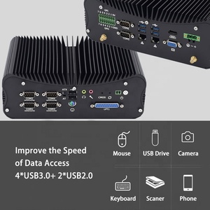 Computadora integrada industrial sin ventilador más vendida Intel Core I7 7560U compatible con Mini PC industrial GPIO para fábrica inteligente - Product Image 3