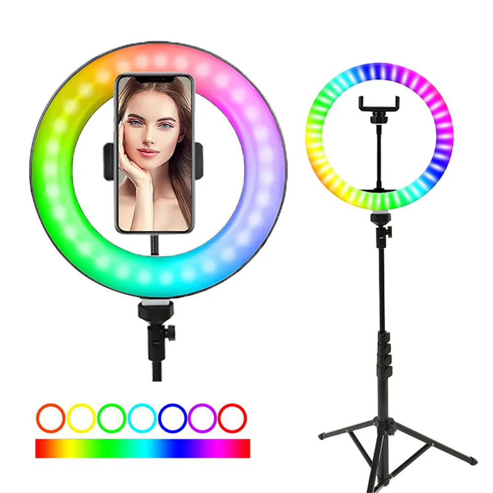 PYJ – lumière annulaire Led de 10 pouces avec trépied pour Selfie photographique et maquillage en direct