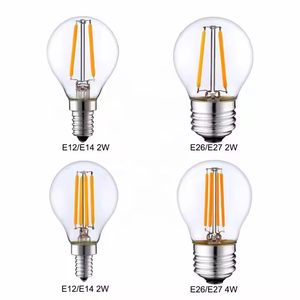 G45 <strong>LED</strong> Light Bulbs E27/B22 <strong>LED</strong> Filament Bulb 120V 2700K Red <strong>Green</strong> Filament Bulb for String Light Christmas Decoration - Product Image 1