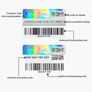 Kunden spezifische einzigartige QR-Code-PET-Aufkleber etiketten manipulieren offen sichtliche Sicherheit zum Schutz der Marken sicherheit - Product Image 4