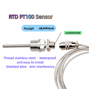 Custom Screw Type <strong>Temperature</strong> <strong>Sensor</strong> PT100/RTD Probe for Precise <strong>Temperature</strong> Control - Product Image 2