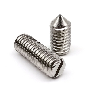 <strong>M1</strong>.6 M2 M2.5 M3 M4 M5 M6 M8 M10 A2-70 304 Stainless Steel GB71 Slotted Head Tapered End Cone Point Set <strong>Screw</strong> Headless Grub Bolt - Product Image 6