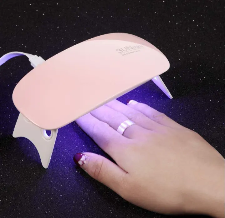 OEM Nial Dryer 6W SUNmini Sun Mini UV LED Nail Lamp portatile a forma di topo mano Mini Size UV Nail Gel Lamp