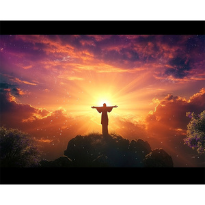 Tự làm in vuông kim cương thêu Tôn Giáo chéo trang trí nhà với Jesus Christian chủ đề bức Tranh phong cảnh sản phẩm - Product Image 3